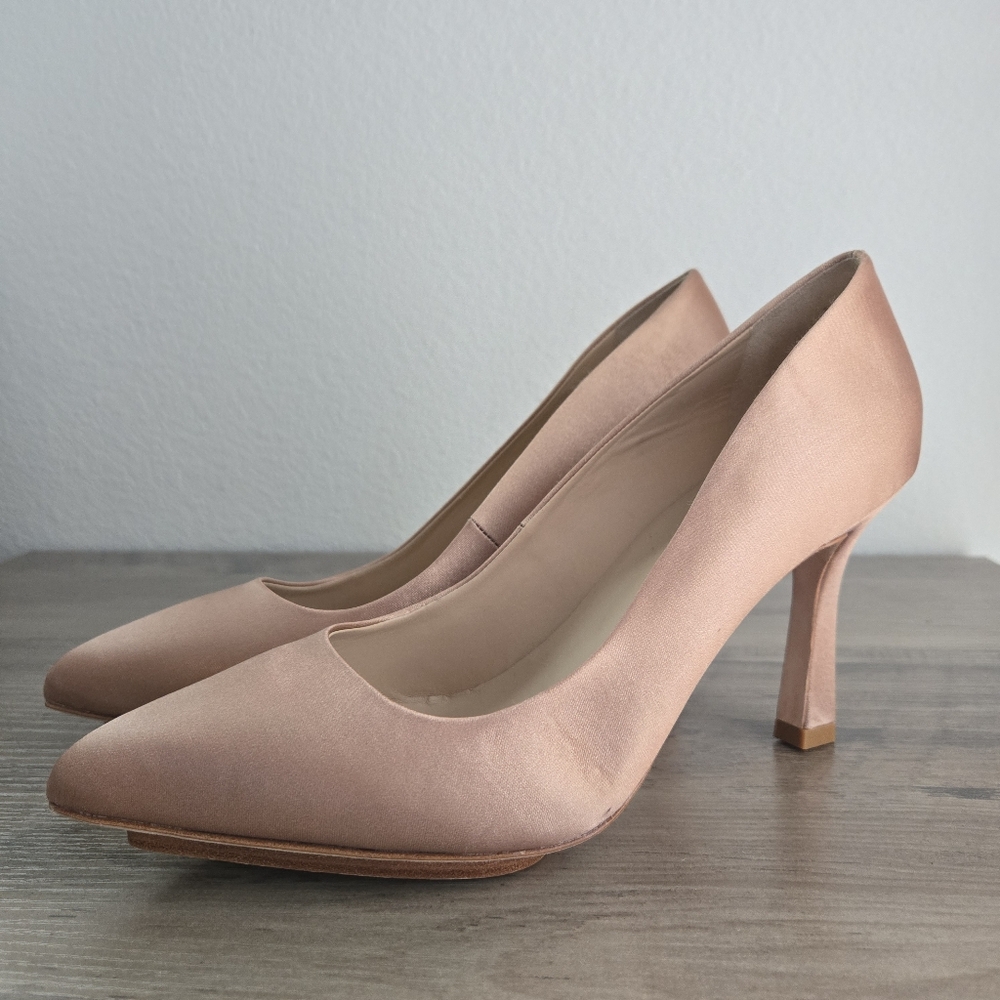 Salone Monet Anita Pump Campbell Satin Heels New With Defect Display Pair Size 8